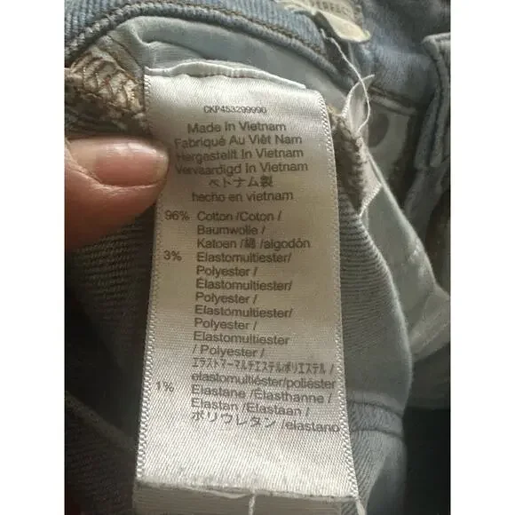 Madewell The Perfect Vintage Tapered Leg Jeans Light Wash Blue Women's Size 25 - Picture 9 of 9